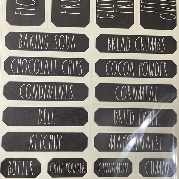 NEW Rae Dunn Black Organizing Labels - Picture 6 of 7